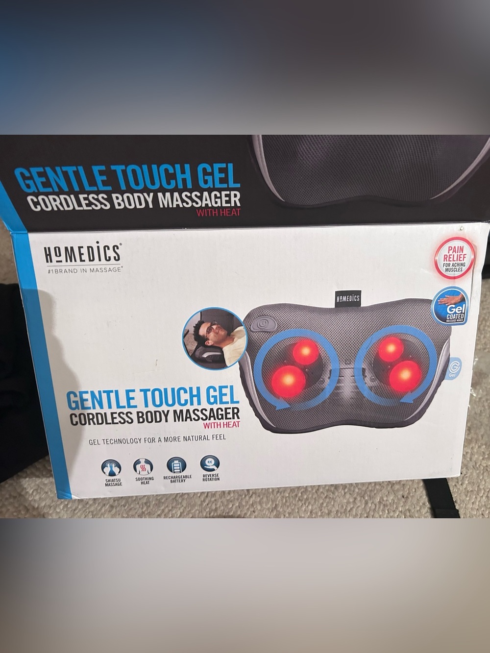 Cordless body massager